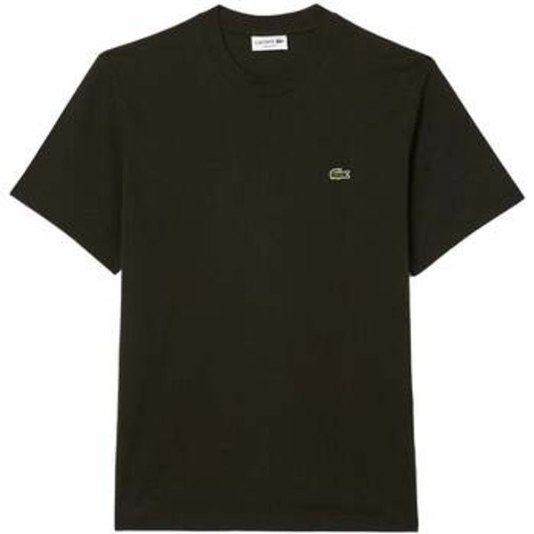 Lacoste Lacoste  Majice / Polo majice Classic Fit Cotton T-Shirt Dark Khaki Green  Lacoste