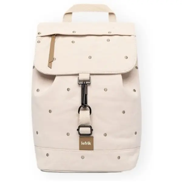 Lefrik Lefrik  Ruksaci Kaut Mini Backpack - Ecru Dots  Lefrik