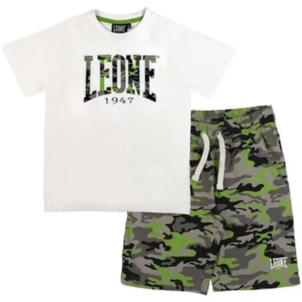 Leone 1947 Leone 1947  Dječji kompleti Boy Sets T-Shirt + Bermuda Military Fluo  Leone 1947