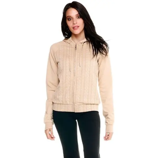 Leone 1947 Leone 1947  Flisevi Woman Hoody Bonded Full Zip Greyss  Leone 1947