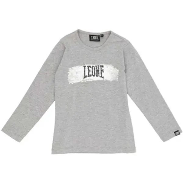 Leone 1947 Leone 1947  Majice dugih rukava Girl T-Shirt Long Sleeves Sequins Super Grey  Leone 1947