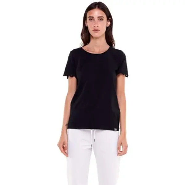 Leone 1947 Leone 1947  Majice kratkih rukava Woman T-Shirt Short Sleeves Black Boring  Leone 1947