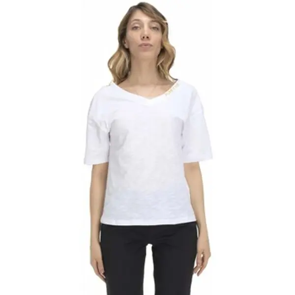 Leone 1947 Leone 1947  Majice kratkih rukava Woman V Neck T-Shirt Earth Tones  Leone 1947