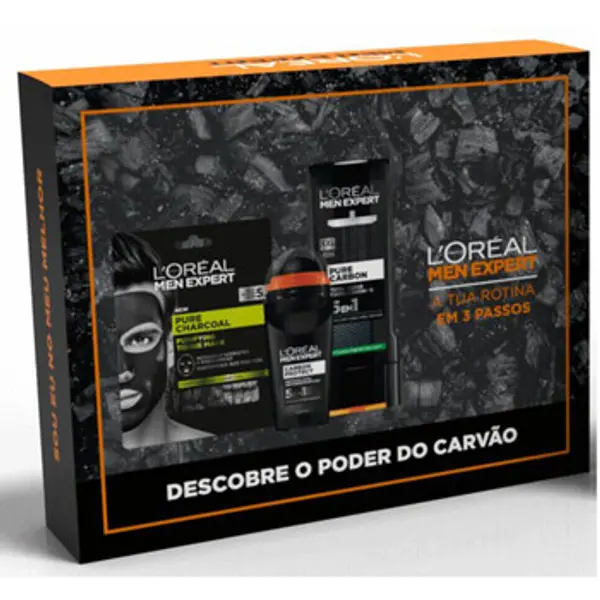 L'oréal L'oréal  Parfemski poklon-paketi Carbon Set - Deodorant + Charcoal Sheet Mask + Shower G  L'oréal