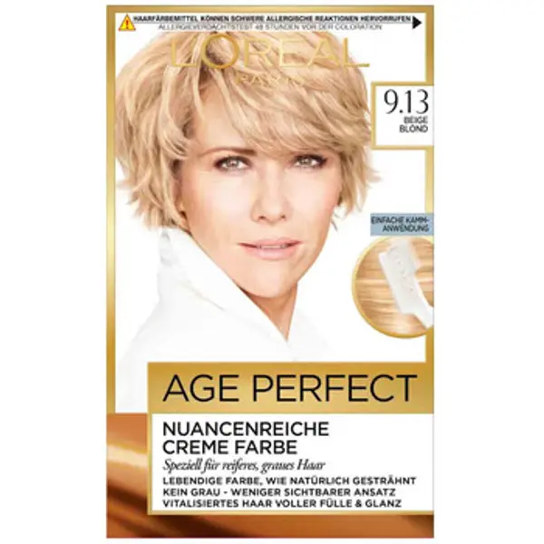 L’Oréal Paris L’Oréal Paris  Boje za kosu Age Perfect Toned Cream Hair Color - 9.13 Beige Blond  L’Oréal Paris