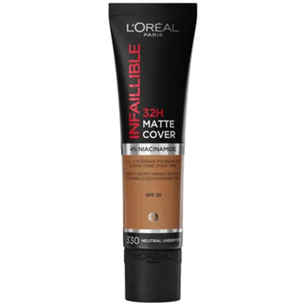 L'oréal L'oréal  Tekući puderi i primeri Infallible 32H Matte Cover Foundation - 330 Neutral Und  L'oréal