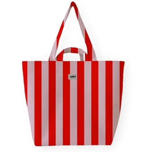 Lori Barcelona Lori Barcelona  Shopper torbe  Bold Stripe Bag - Pink/Red  Lori Barcelona