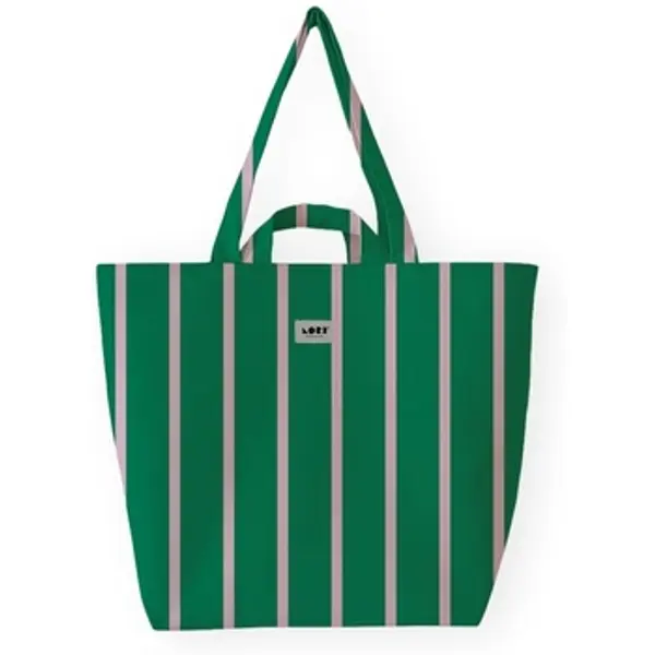 Lori Barcelona Lori Barcelona  Shopper torbe  Fine Stripe - Pink/Green  Lori Barcelona
