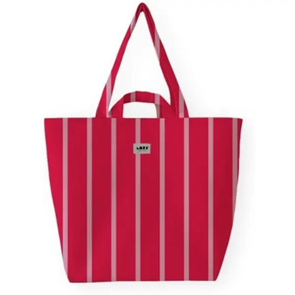 Lori Barcelona Lori Barcelona  Shopper torbe  Fine Stripe - Pink/Red  Lori Barcelona