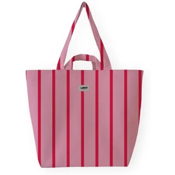 Lori Barcelona Lori Barcelona  Shopper torbe  Fine Stripe - Red/Pink  Lori Barcelona