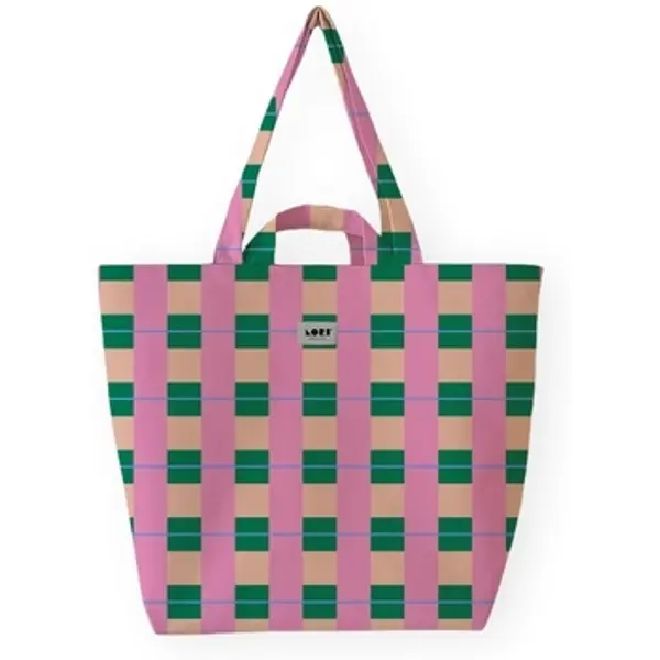 Lori Barcelona Lori Barcelona  Shopper torbe  Picnic Bag - Pink/Green  Lori Barcelona