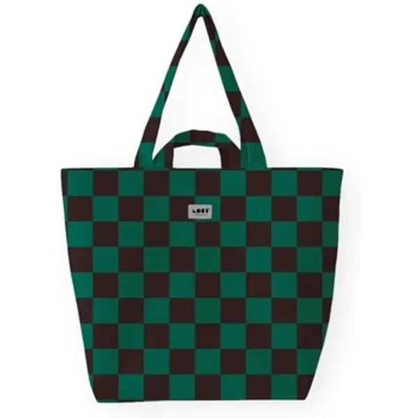 Lori Barcelona Lori Barcelona  Shopper torbe  Tote Bag Cuadros - Black/Green  Lori Barcelona