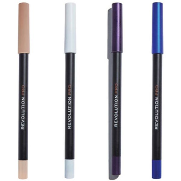 Makeup Revolution Makeup Revolution  Eyelineri Set of 4 Supreme Pigment Gel Eyeliners - Nude Ivory/ Wh  Makeup Revolution