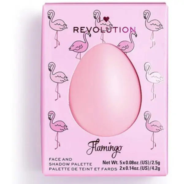 Makeup Revolution Makeup Revolution  Palete sjenila za oči Limited Edition Face and Eyeshadow Palette - Flamingo  Makeup Revolution