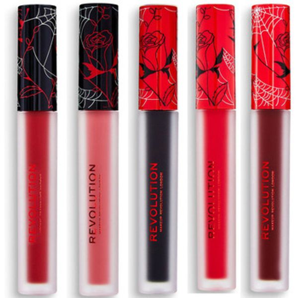 Makeup Revolution Makeup Revolution  Ruževi za usne Set of 5 Vinyl Liquid Lipsticks - Nightmare / Bewitched  Makeup Revolution