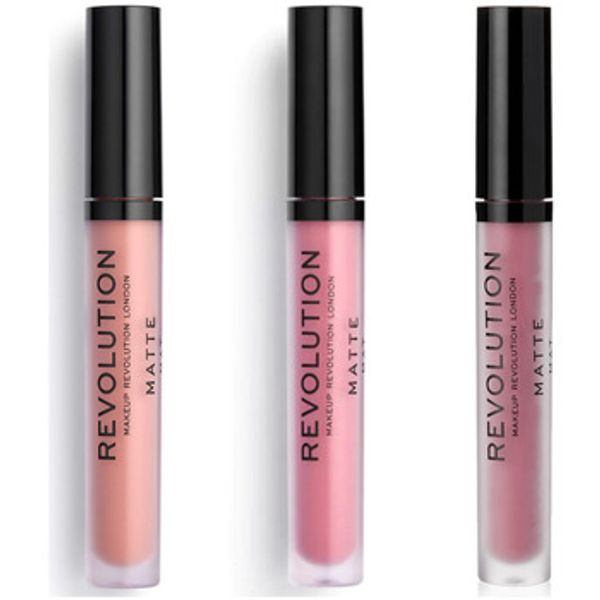 Makeup Revolution Makeup Revolution  Sjajila Set of 3 Matte Lip Glosses - 106 Glorified / 116 Dollho  Makeup Revolution