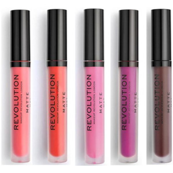 Makeup Revolution Makeup Revolution  Sjajila Set of 5 Matte Lip Glosses - 130 Decadence/ 133 Destiny  Makeup Revolution