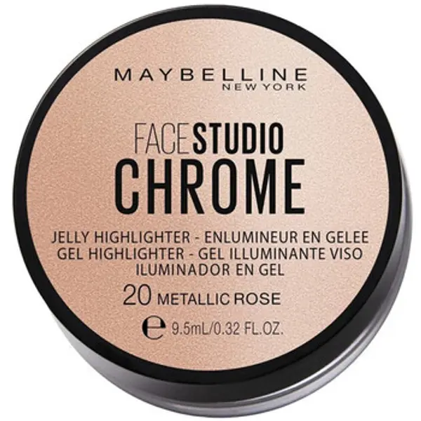 Maybelline New York Maybelline New York  Highlighteri Face Studio Chrome Illuminating Gel - 20 Rose Métalliqu  Maybelline New York