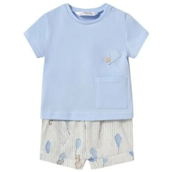 Mayoral Mayoral  Dječji kompleti 1202 Conjunto camiseta y pantalón corto Azul  Mayoral