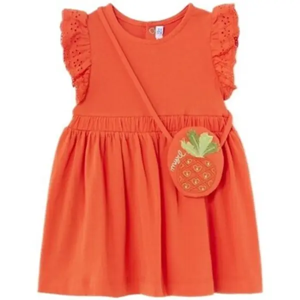 Mayoral Mayoral  Dječji kompleti 1919 Vestido con bolsito Naranja  Mayoral