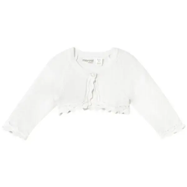 Mayoral Mayoral  Kaputi 318 Rebeca tricot Better Cotton recién nacido Blanco  Mayoral