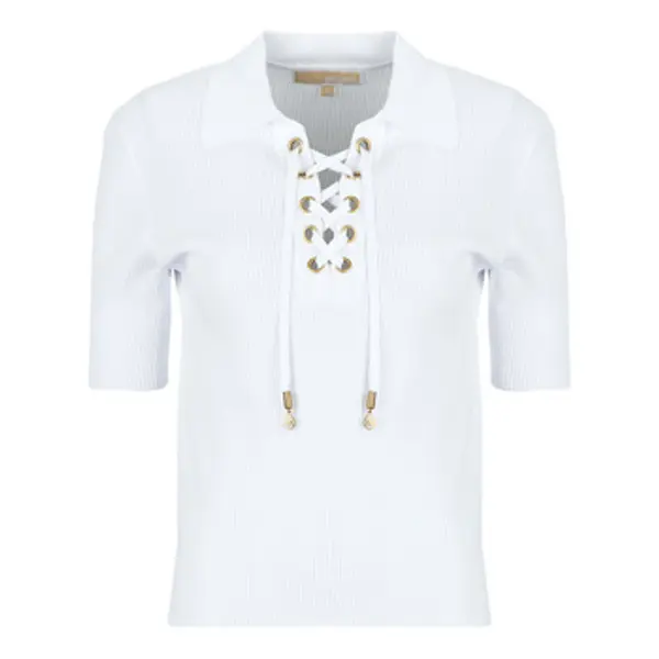 MICHAEL Michael Kors MICHAEL Michael Kors  Topovi i bluze LACE UP SS POLO TOP  MICHAEL Michael Kors