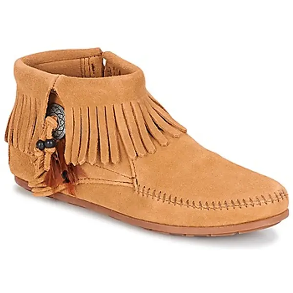 Minnetonka Minnetonka  Polučizme CONCHO FEATHER SIDE ZIP BOOT  Minnetonka