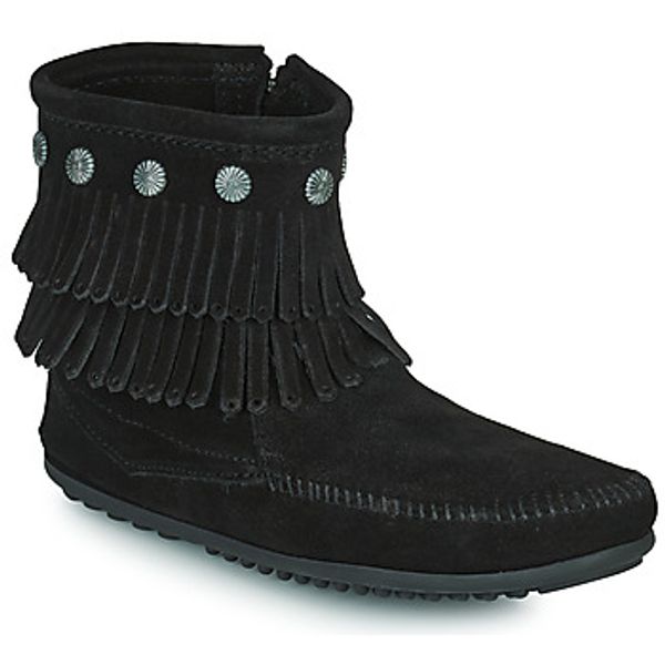 Minnetonka Minnetonka  Polučizme DOUBLE FRINGE SIDE ZIP BOOT  Minnetonka