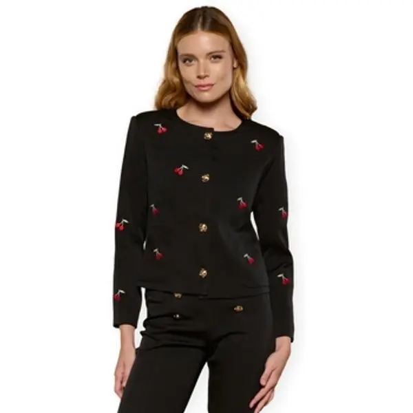 Minueto Minueto  Veste i kardigani Cherry Jacket - Black  Minueto