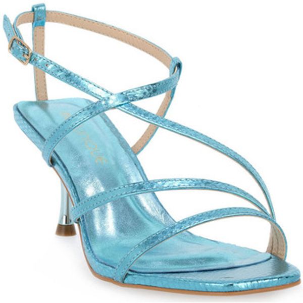 Miss Unique Miss Unique  Sandale i polusandale UNIQUE   SERPENTE SKY  Miss Unique