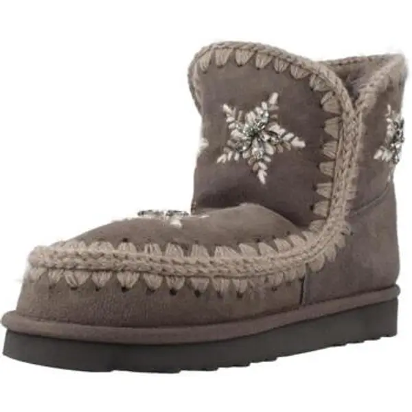 Mou Mou  Čizme Botines Mujer Modèle Eskimo Wool Stars rhinest  Mou