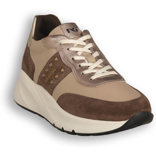 NeroGiardini NeroGiardini  Modne tenisice NERO GIARDINI 305 VELOUR CASTAGNO  NeroGiardini