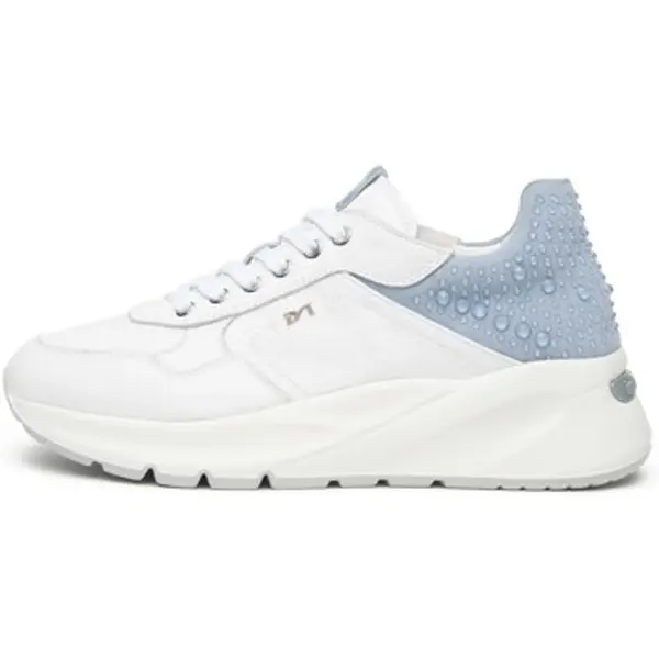 NeroGiardini NeroGiardini  Niske tenisice Cile Velour Fiordaliso Nappa Lux Celeste 21  NeroGiardini