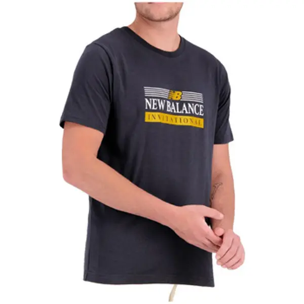 New Balance New Balance  Majice kratkih rukava T-shirt  L noir avec accents jaunes  New Balance
