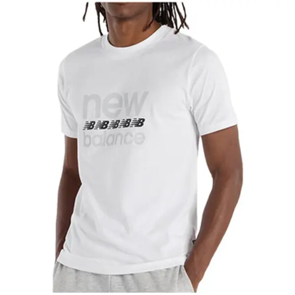 New Balance New Balance  Majice kratkih rukava T-shirt  mt51940-wt 100% coton  New Balance