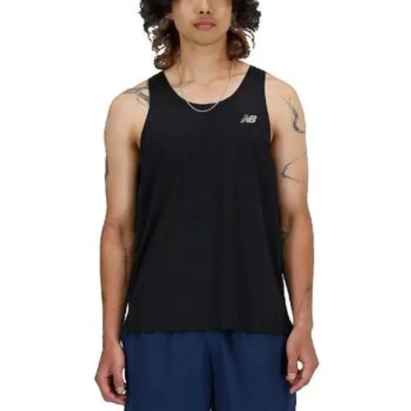 New Balance New Balance  Majice s naramenicama i majice bez rukava Débardeur New Balance noir sans manches  New Balance