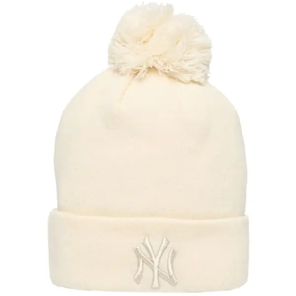 New-Era New-Era  Kape Wmns Metallic Bobble Beanie New York Yankees Hat  New-Era