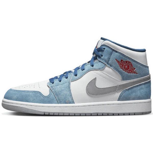 Nike Nike  Modne tenisice Air Jordan 1 Mid French Blue Fire Red (GS)  Nike