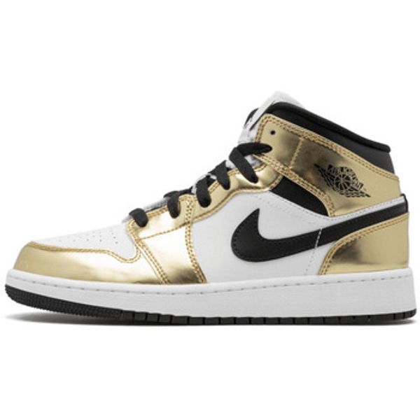 Nike Nike  Modne tenisice Air Jordan 1 Mid White Metallic Gold  Nike