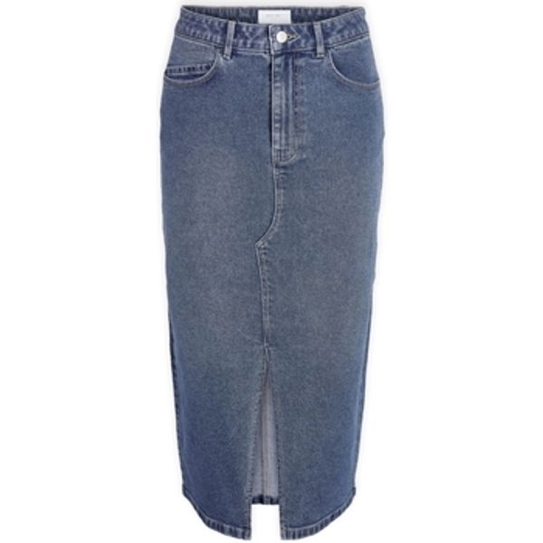 Noisy May Noisy May  Suknje Noos Kath Midi Skirt - Medium Blue Denim  Noisy May