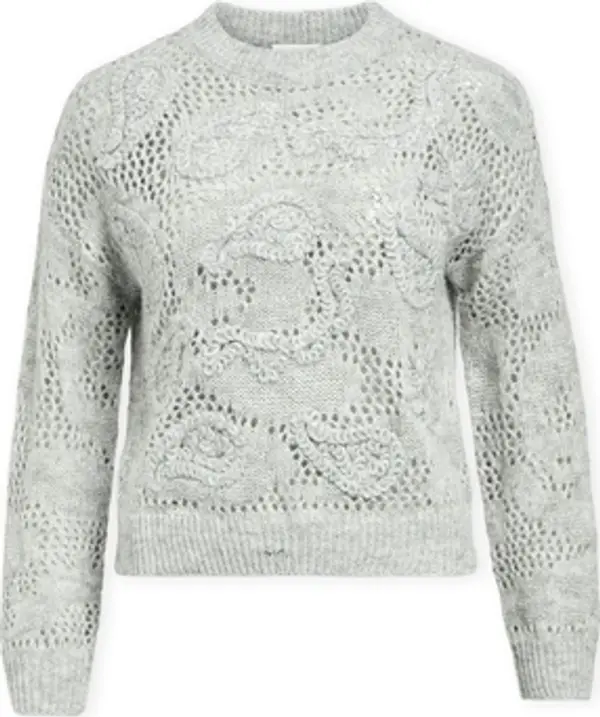 Object Object  Puloveri Luca Knit - Medium Grey Melange  Object