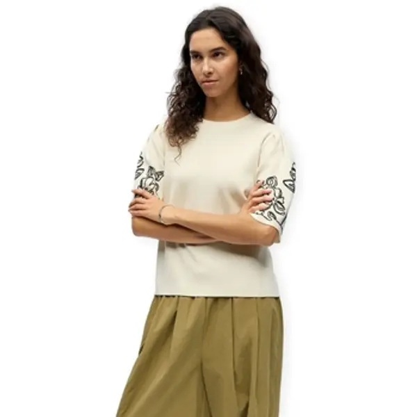 Object Object  Topovi i bluze Flora Knit - Birch/Black  Object