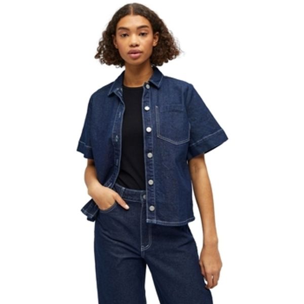 Object Object  Topovi i bluze Shirt Gemme - Dark Blue Denim  Object