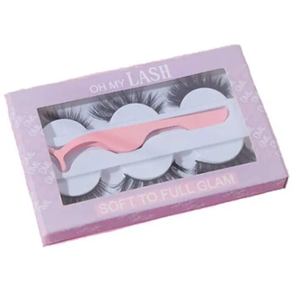 Oh My Lash Oh My Lash  Pribor i dodaci za oči Mink False Eyelashes Set - 4pcs - Soft To Full Glam  Oh My Lash