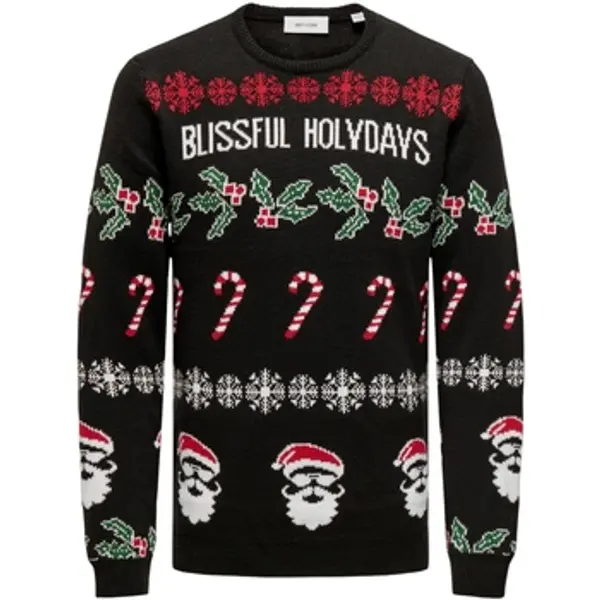 Only & Sons Only & Sons   Puloveri ONSXMAS REG 5 ALLOVER CREW KNIT 22031171  Only & Sons
