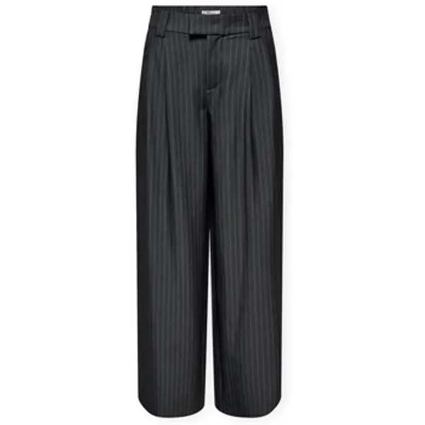 Only Only  Hlače Nisa Life Trousers - Dark Grey Melange  Only