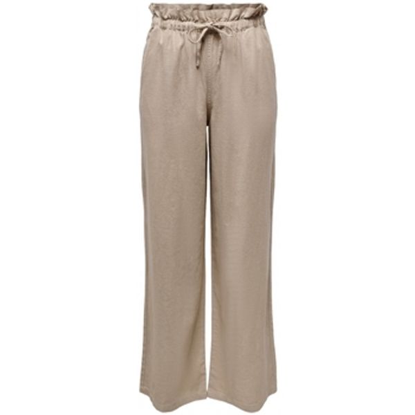 Only Only  Hlače Pants Caro Wide  - Oxford Tan  Only