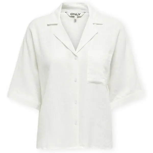 Only Only  Košulje i bluze Noos Bruxelles Linen Shirt - Bright White  Only