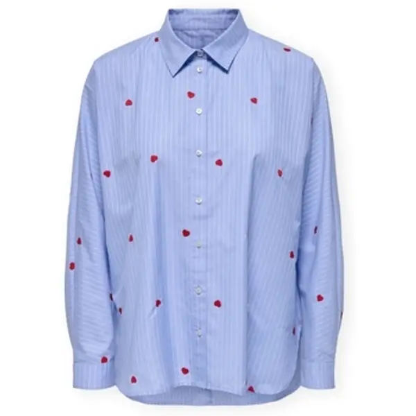 Only Only  Košulje i bluze Noos New Lina Grace Shirt - Moonlight Blue/Stripe  Only
