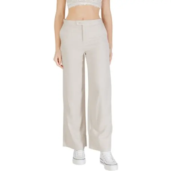 Only Only  Lagane hlače / Šalvare ONLCARO HW LINEN BL WIDE PANT CC PNT 15338716  Only